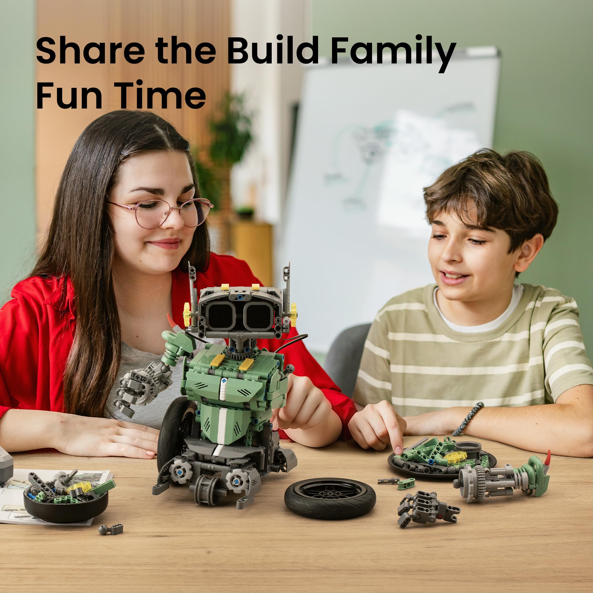 Sillbird Technic Robot pour Enfants, 5-en-1 Ensemble Robotique Programmable avec Application et Télécommande, Robot STEM pour Anniversaire et Noël pour Garçons de 8 à 12 Ans (727 Pièces)