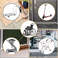 Vista 5 de Rampa de umbral de puerta de goma autoadhesiva Rampa de goma para umbral de puerta de 2/5 pulgadas de elevación para silla de ruedas, scooter