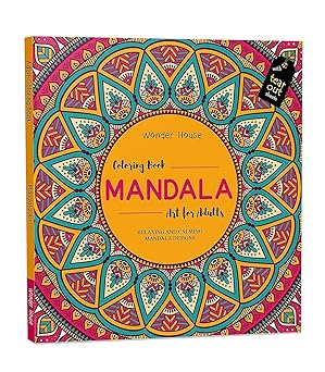Mandala Art: Colouring books for Adults with tear out sheets Paperback Sticker Book, 1 January 2018