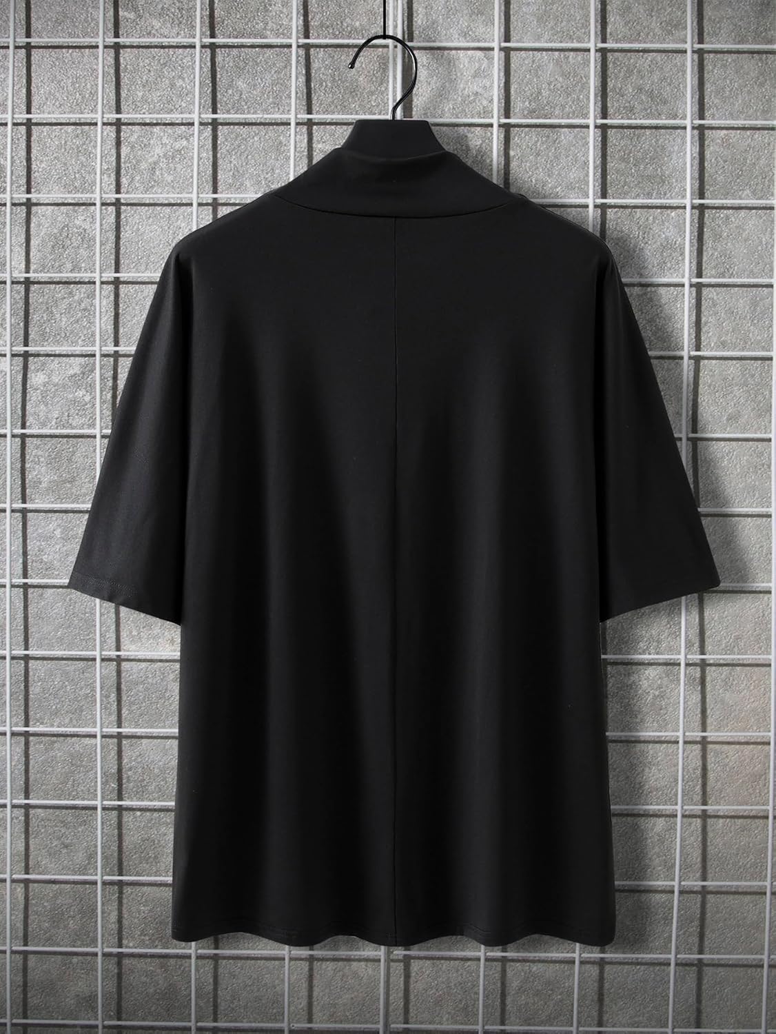 OYOANGLE Men's Draped Front Ruched Short Sleeve T Shirt Loose Fit Summer Trendy Tee Top Streetwear - Image 3