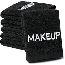 Ben Kaufman Makeup Remover Face Washcloth - Absorbent Towel for Drying Your Face - Soft & Machine Washable Makeup Remover Cloth - Cotton Towel for Daily Skincare - 13" x 13" 6 Pack