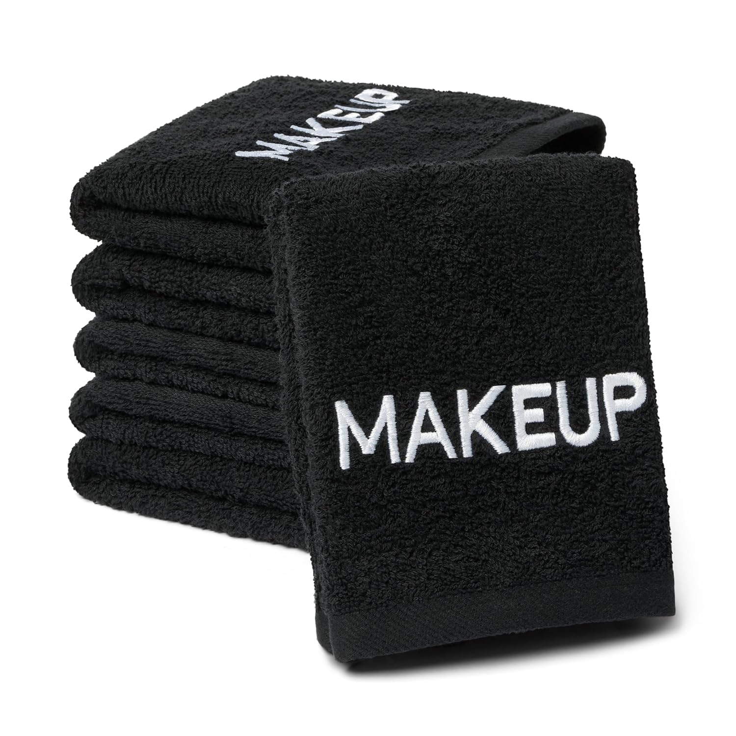 Ben Kaufman Makeup Remover Face Washcloth - Absorbent Towel for Drying Your Face - Soft & Machine Washable Makeup Remover Cloth - Cotton Towel for Daily Skincare - 13" x 13" (144 Pack)