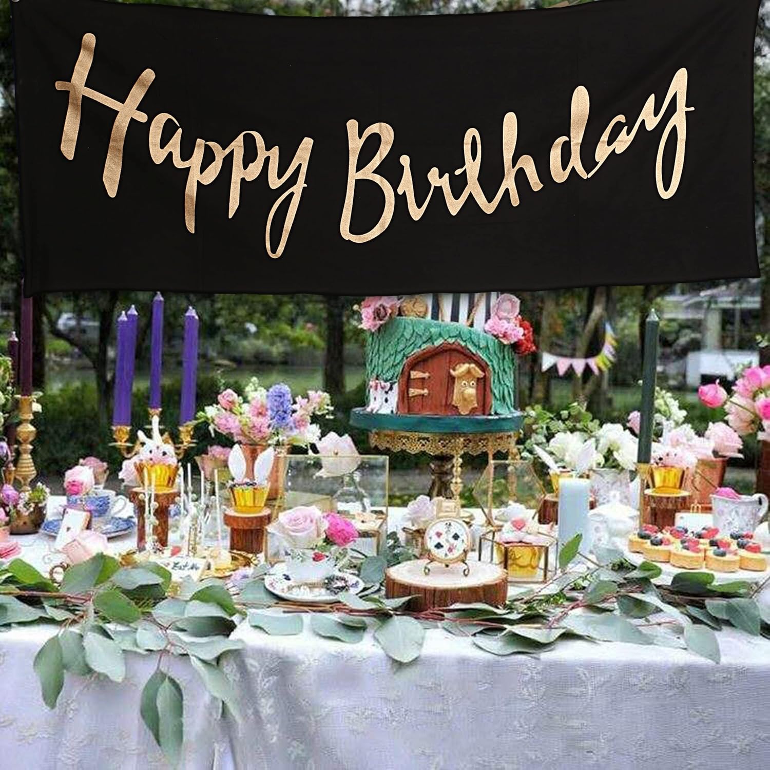 Buy THE ART BOX Birthday Party Decoration Backdrop Banner Happy