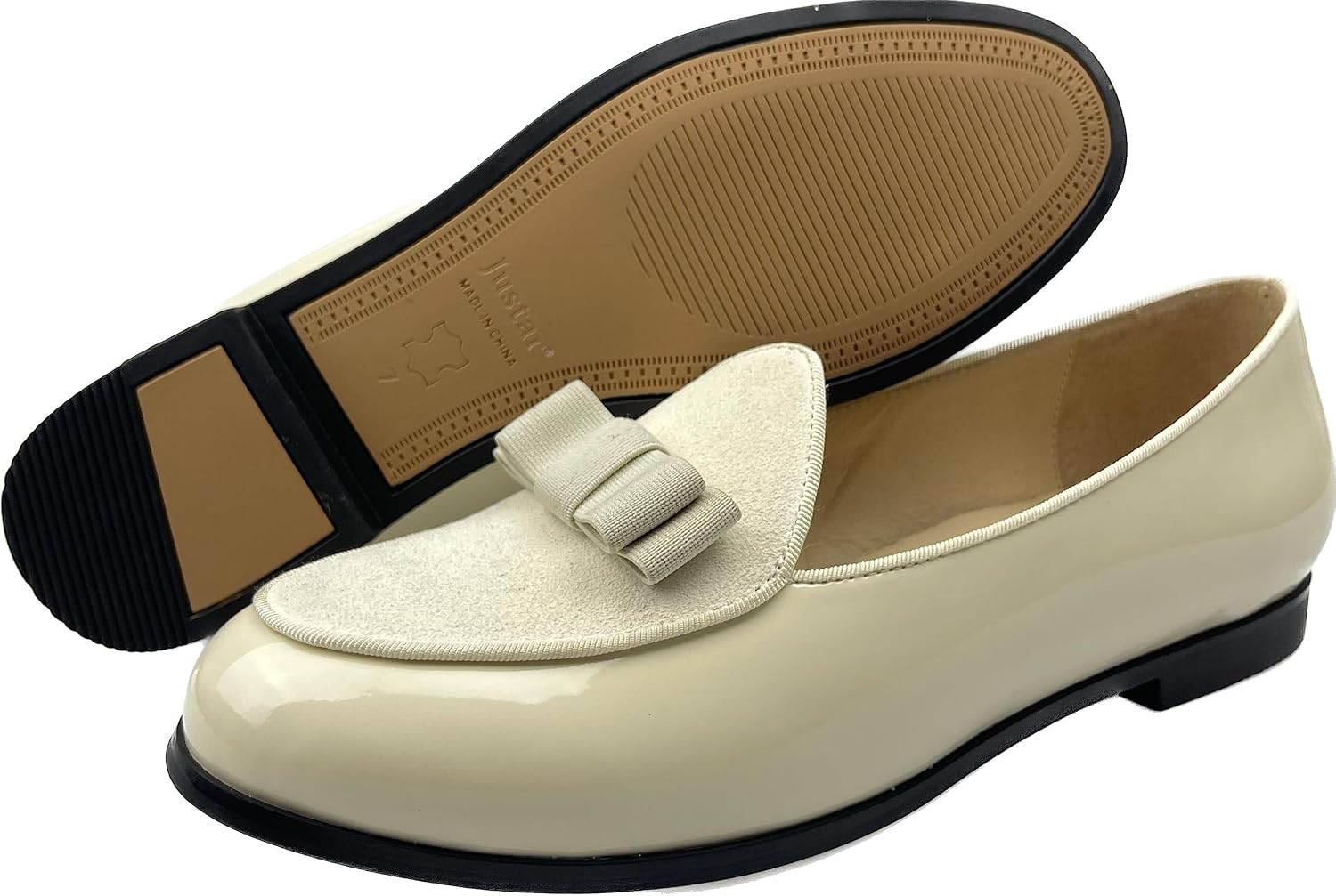 Justar Women's Genuine Leather Buckle Loafers Dress Shoes Casual Flats Low Heel Slip on Driving Penny Loafer for Women