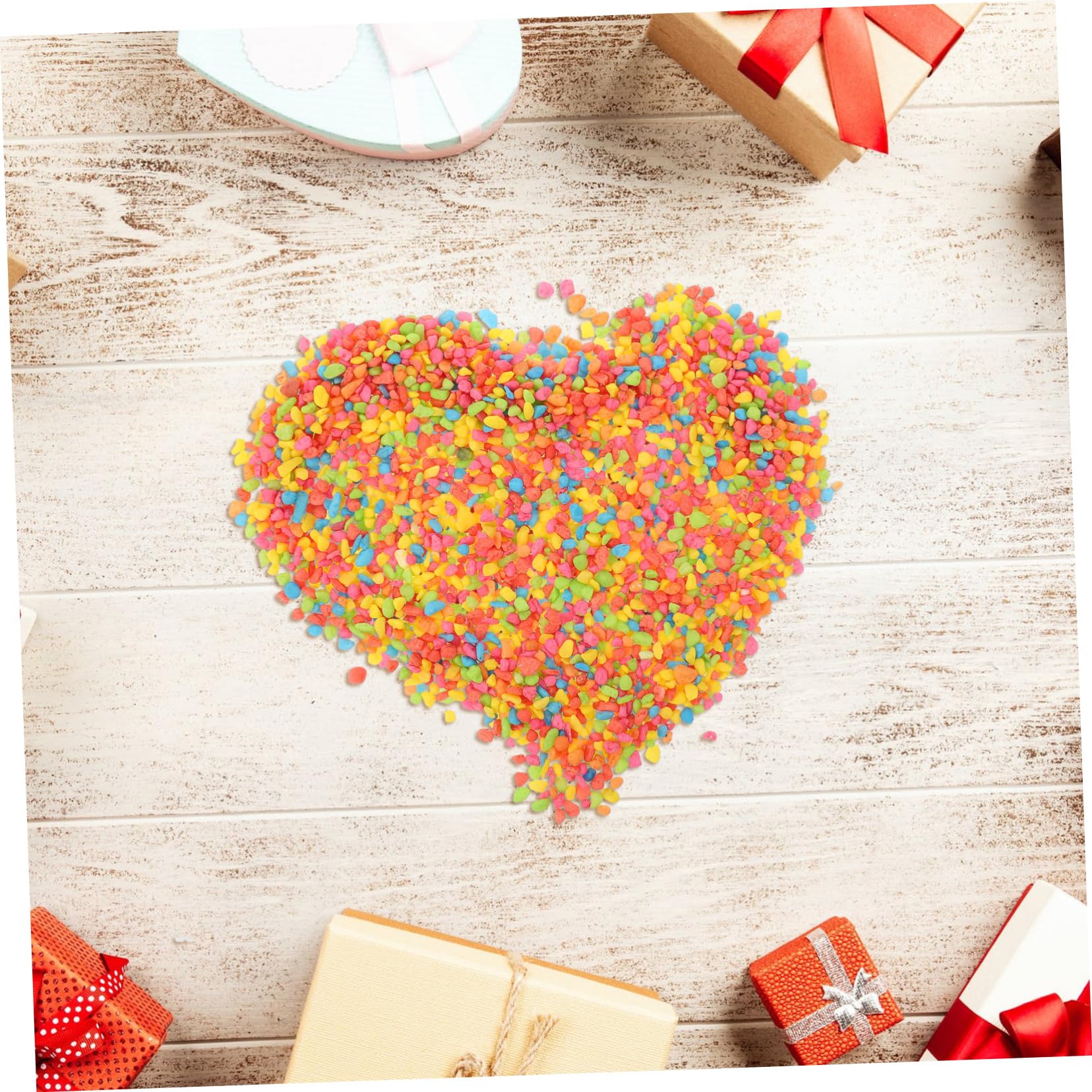 Mikikit 2 Packs Aquarium Gravels Decorative Stones for Fish Tank Landscape Pebbles for Aquatic Gardens Durable for Aquariums and Pots