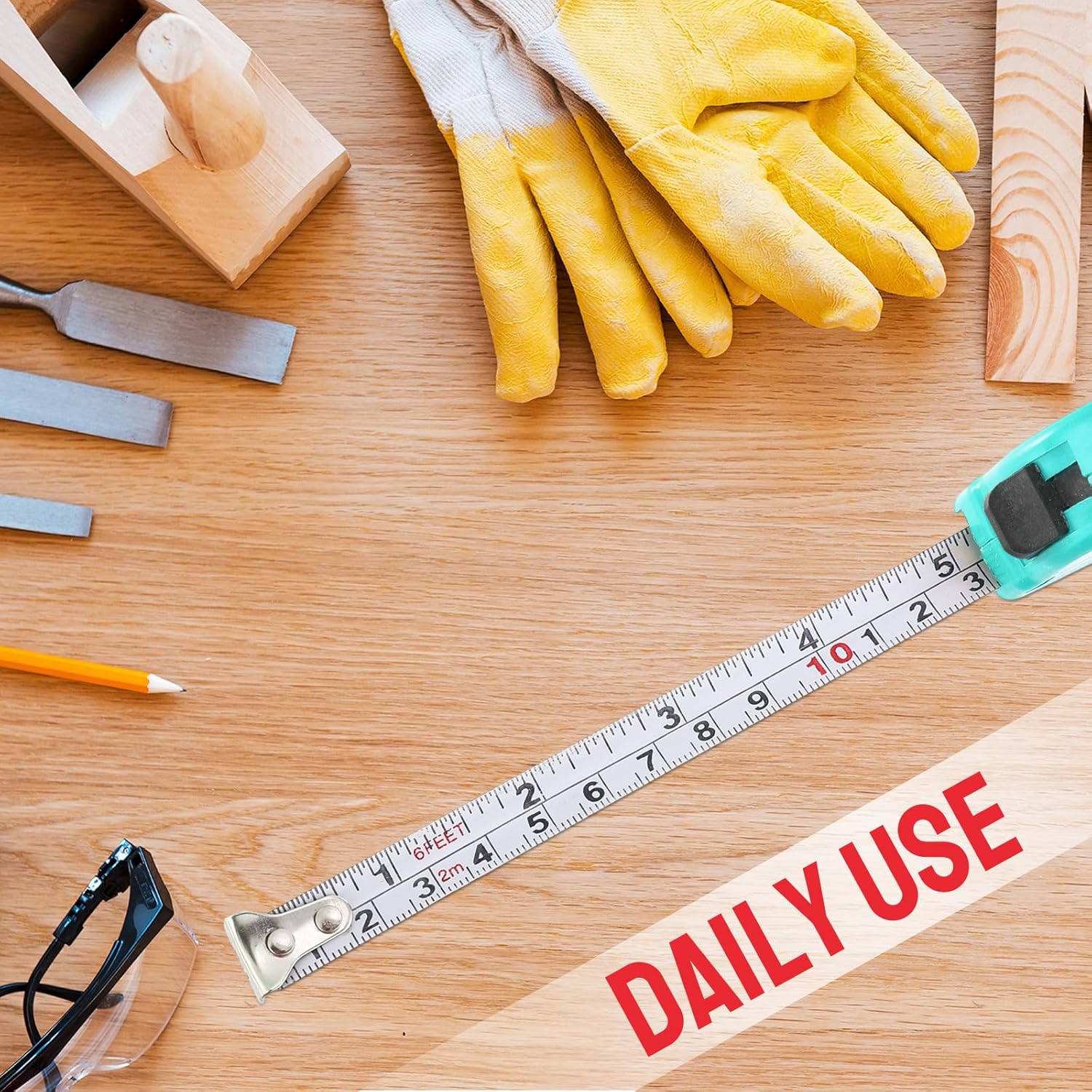 50 Pcs 6 FT Mini Tape Measure Retractable Bulk Small Measuring Tape Pocket Size Measurement Tool for Operation Christmas Items Party Favor Gifts Stuffers for Men(Colored)