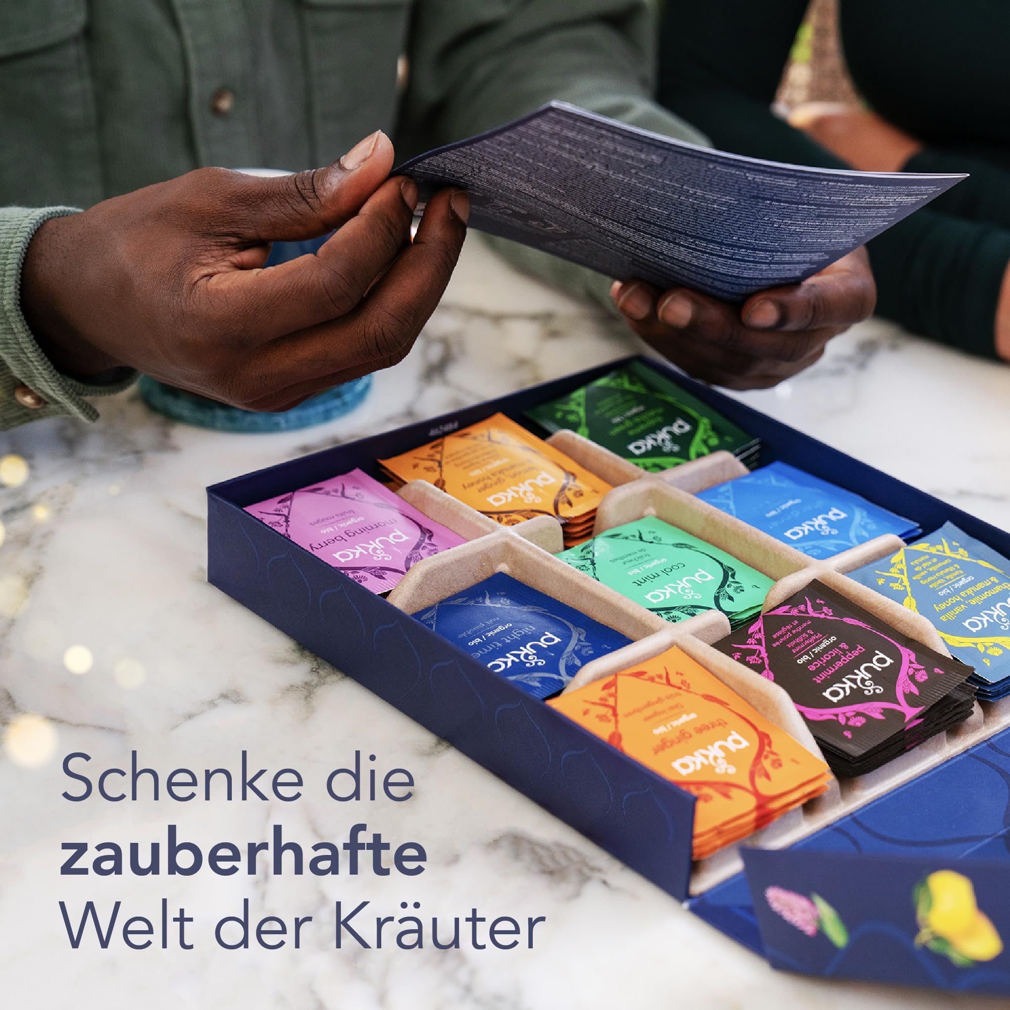 Pukka Tee Geschenkset, Bio Kräutertee, Tee Box, Nachhaltiges Tee Set, Ideal für jeden Anlass, Geschenkidee, 9 Varianten,45 Teebeutel