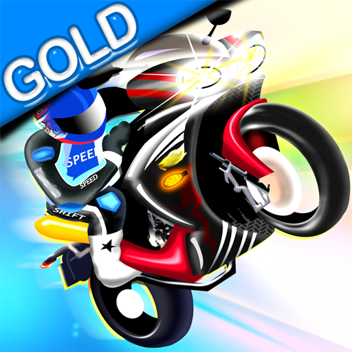 Wheelies Racing Bike - the crazy motorcycle race Gold
