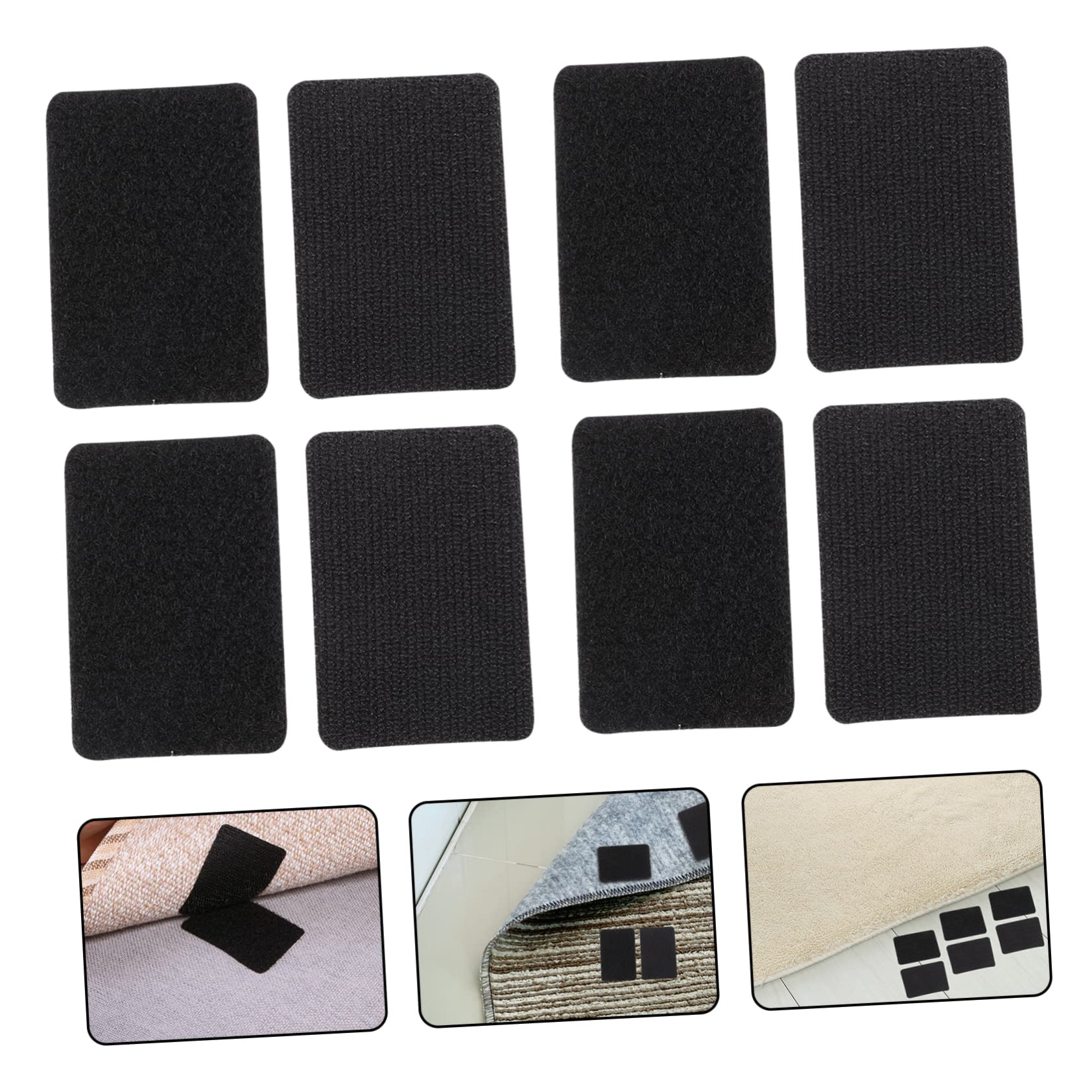 IMIKEYA 48 Pièces Pince à Tapis pour Planchers De Bois Franc sous-Tapis Ruban Adhésif pour Tapis Non Tapis Stickers Tapis Antidérapant pour Matelas Tapis De Sol Coussin Antidérapant PVC