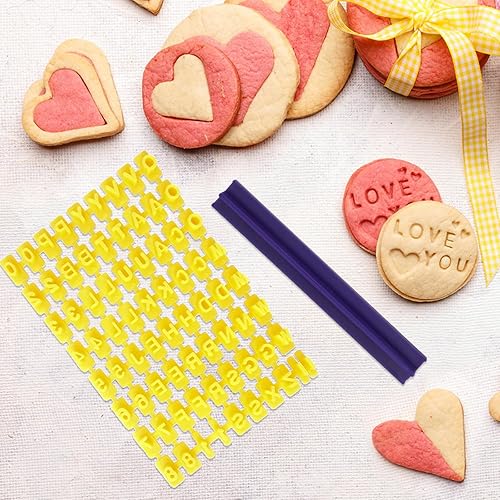 Miniatura 3 de Sellos de galletas, sellos del alfabeto de números para galletas de chocolate, 72 piezas, 100% libre de BPA