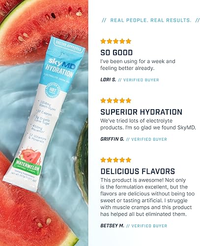 Miniatura 8 de SkyMD Mezcla de bebida de electrolitos de hidratación  On-The-Go  Sandía 16ct