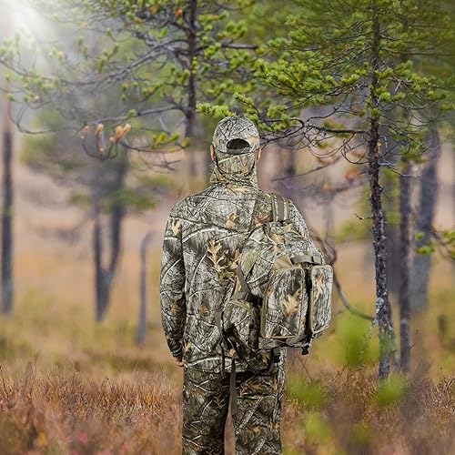 Miniatura 7 de LOOGU Camisa de camuflaje de caza para hombre, ligera, camisas de camuflaje para hombre, camisa de manga larga para pesca, senderismo, campamento