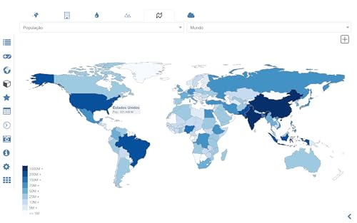 Atlas mundial e mapa do mundo MxGeo