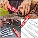 Shoe Goo Repair Adhesive for Fixing Worn Shoes or Boots, Clear, 7X 0.18-Ounce Tubes, Pixiss Spreader Tools Set gallery image