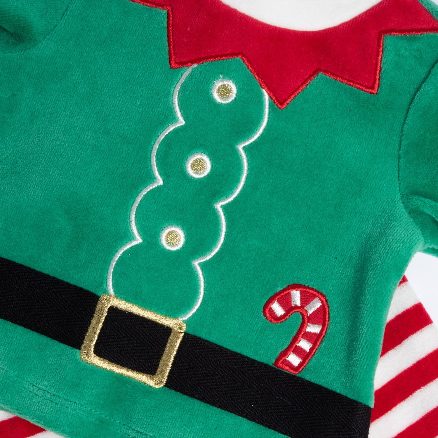 Chicco, Completo Neonato/Neonata, Outfit di Natale in Ciniglia, Abbigliamento Neonato/Neonata 0-24 Mesi, Idea Regalo Nascita, Designed in Italy