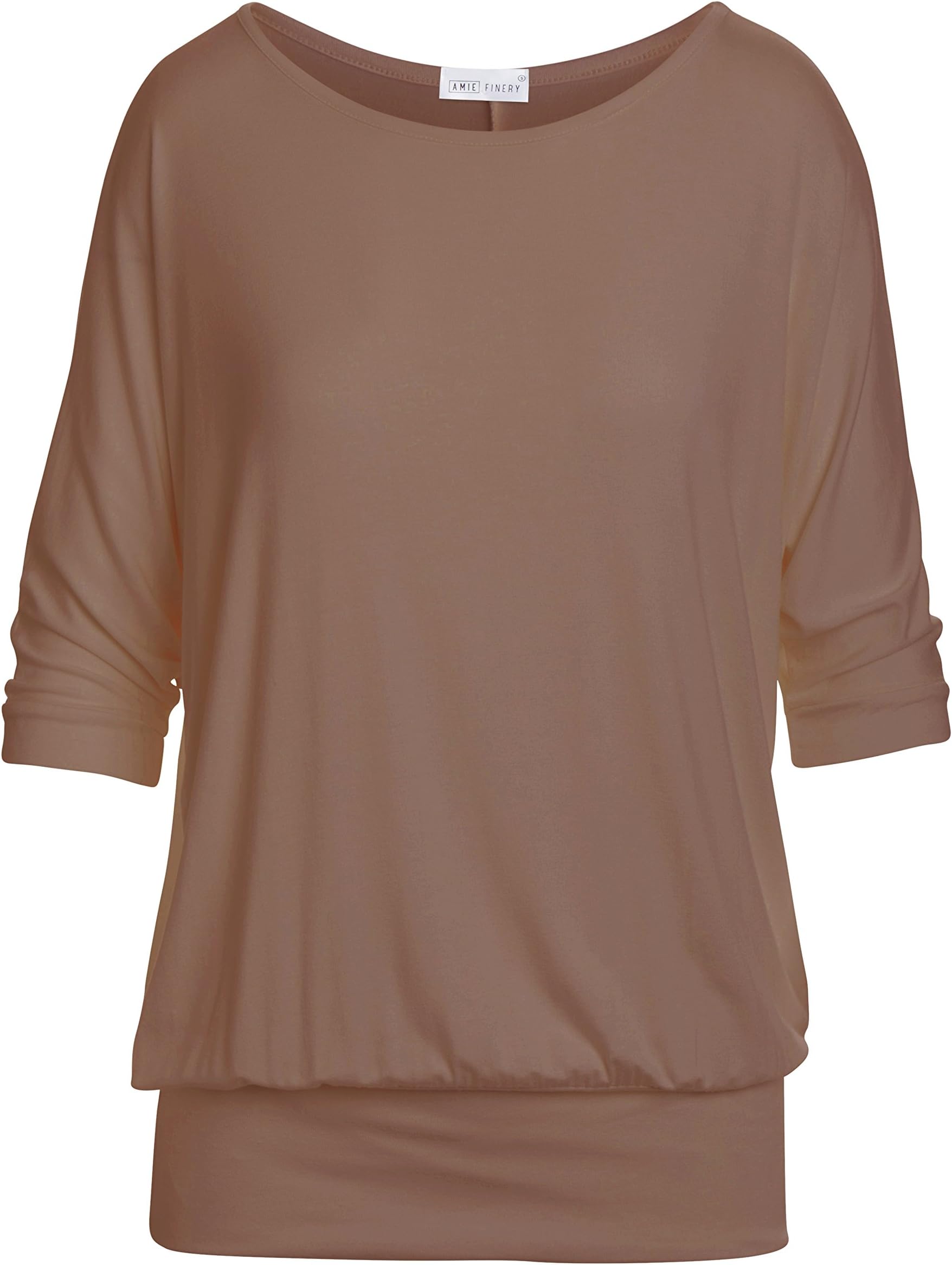 Oversized Dolman Tops for Women Bottom Banded Half Sleeve Made in USA