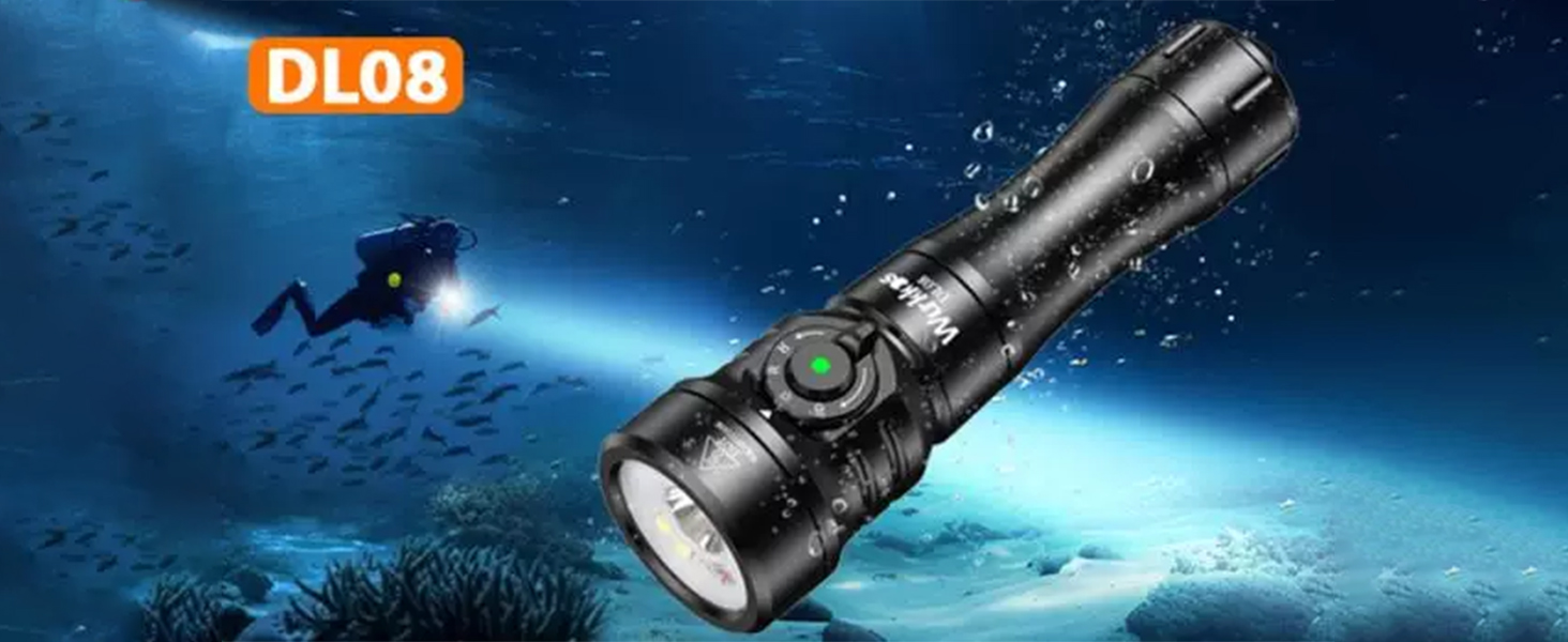 Amazon.com : Wurkkos DL08 Dive Light, 3600 Lumens Rechargeable