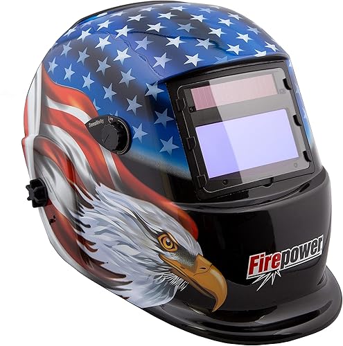 Miniatura 3 de Firepower - casco de soldadura con auto oscurecimiento, con diseño de rayas, 1