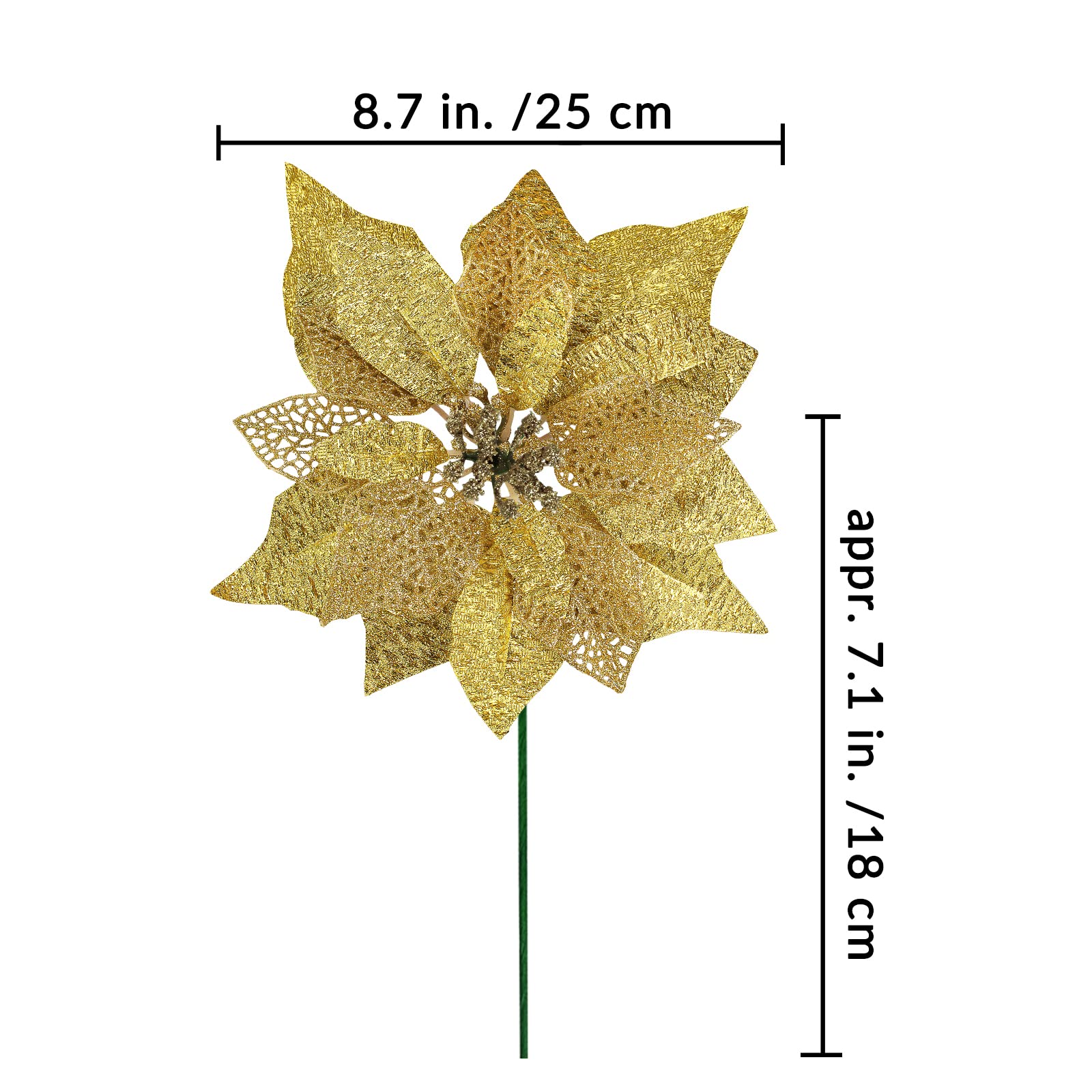 ゴールドクリスマスツリー プラスチック製 Amazon｜14セット 幅8.7インチ 4層 クリスマス ゴールド グリッター