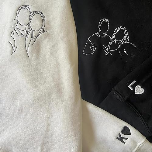 Miniatura 5 de GODMERCH Sudaderas con capucha con fotos personalizadas, sudaderas con capucha bordada personalizada, regalos personalizados para hombres, regalos