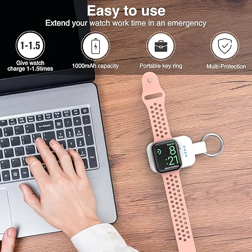 Miniatura 3 de Cargador inalámbrico portátil compatible con Apple Watch Series 8 7 6 5 4 3 2 SE Ultra