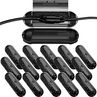 16 Pcs Outdoor Extension Cord Safety Cover Water Resistant Capsule Protector for Wire Holiday Lights Outlet Electrical Waterproof Weatherproof Plug Cover Cord Connectors Cover Connection Box(Black)