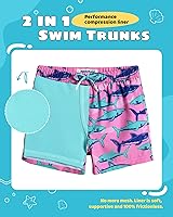 Vista 118 de maamgic Traje de baño para niños con forro de compresión elástico para niño Yema de Huevo Coco