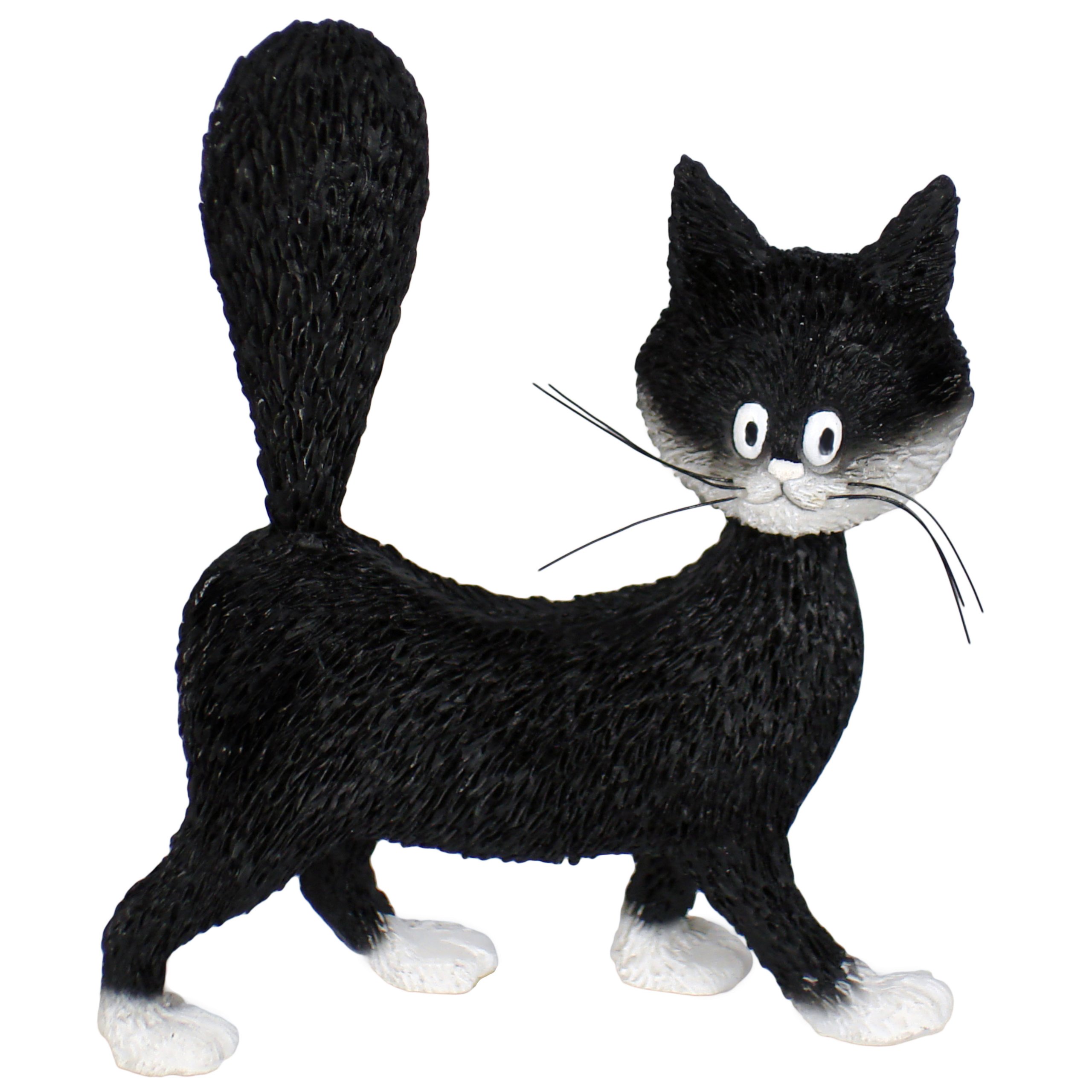 Statuette chat marchant Parastone Dubout DUB53, objet d'art en résine pour vitrine de collection