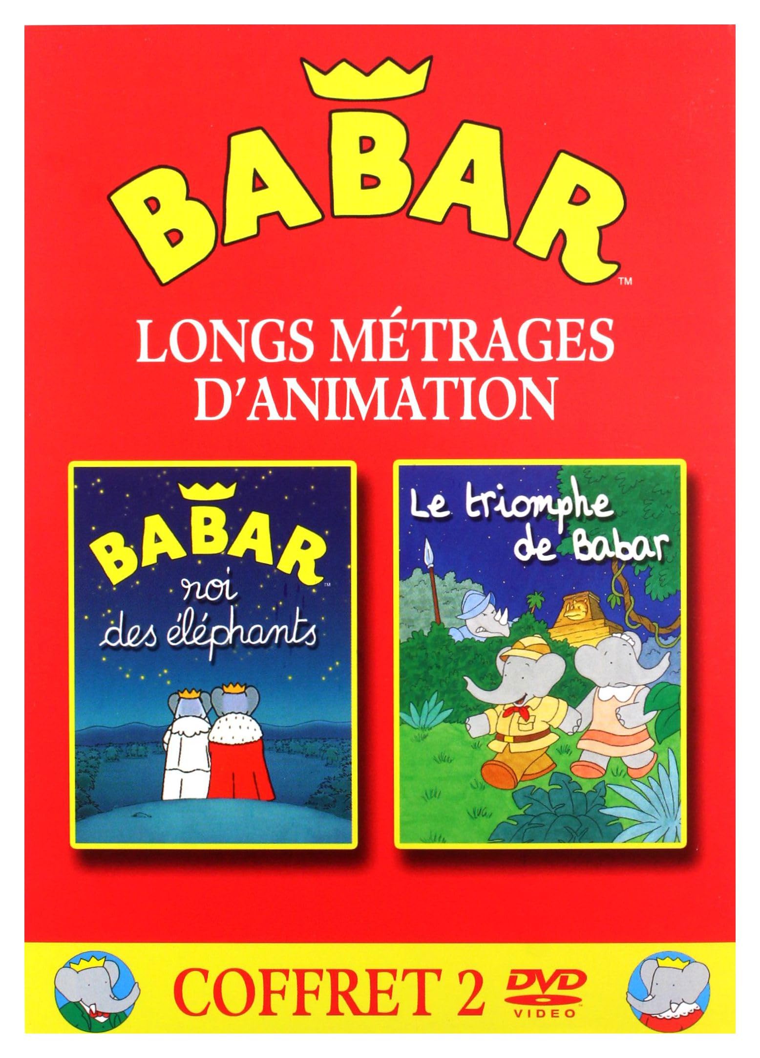 Babar, coffret longs-métrages : Le triomphe de Babar + Babar, roi des éléphants [DVD]