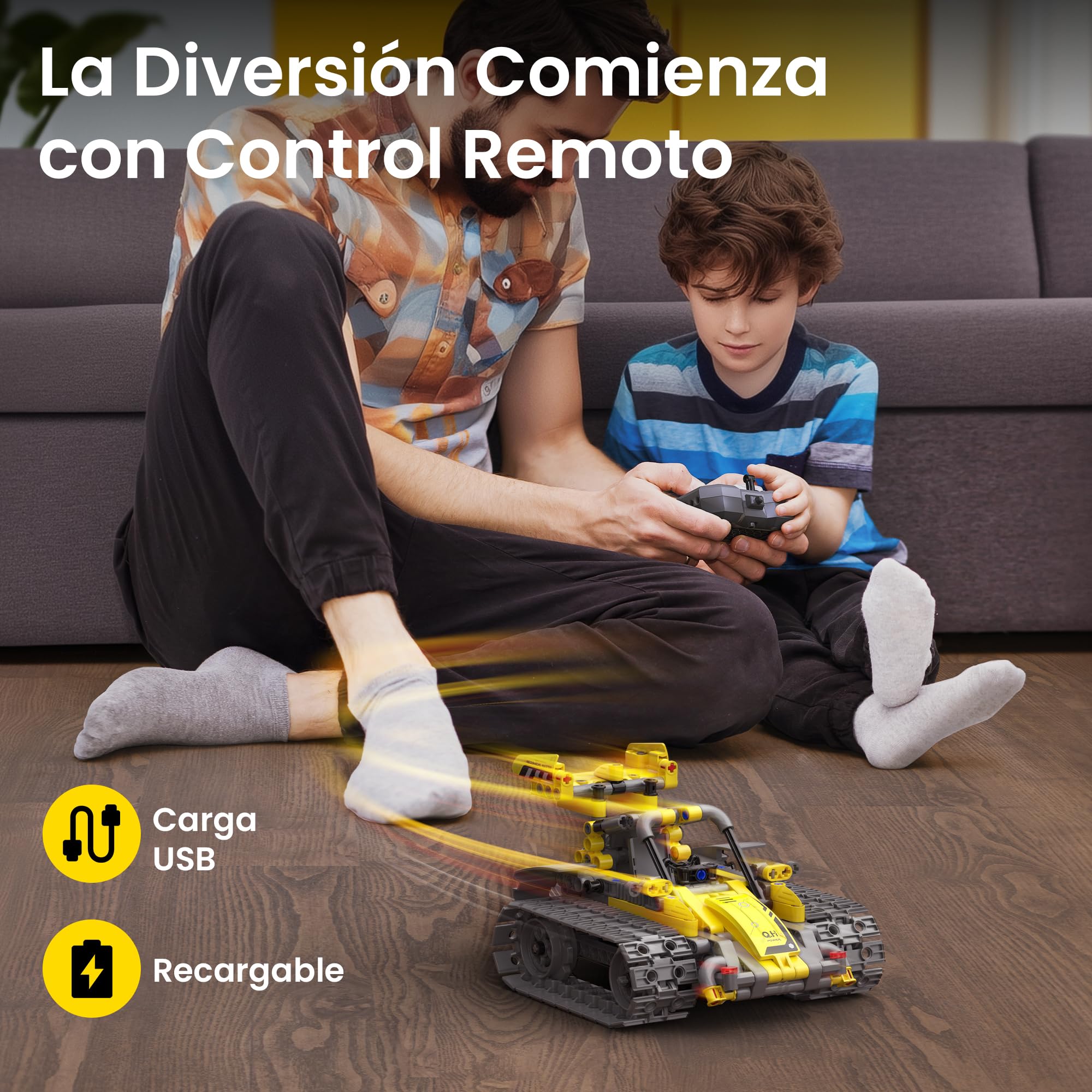 Sillbird 5 en 1 Kit de construcción de Robots con Mando a Distancia Stem Regalos para niños de 8-13 años, Codificación Juguetes Robóticos para Niños Cumpleaños（488 Piezas）