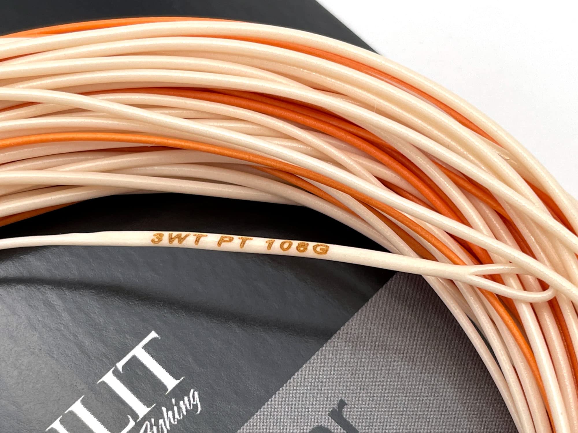 Moonlit Performance WF Taper Floating Fly Line (Peach & Orange, 7wt Line)