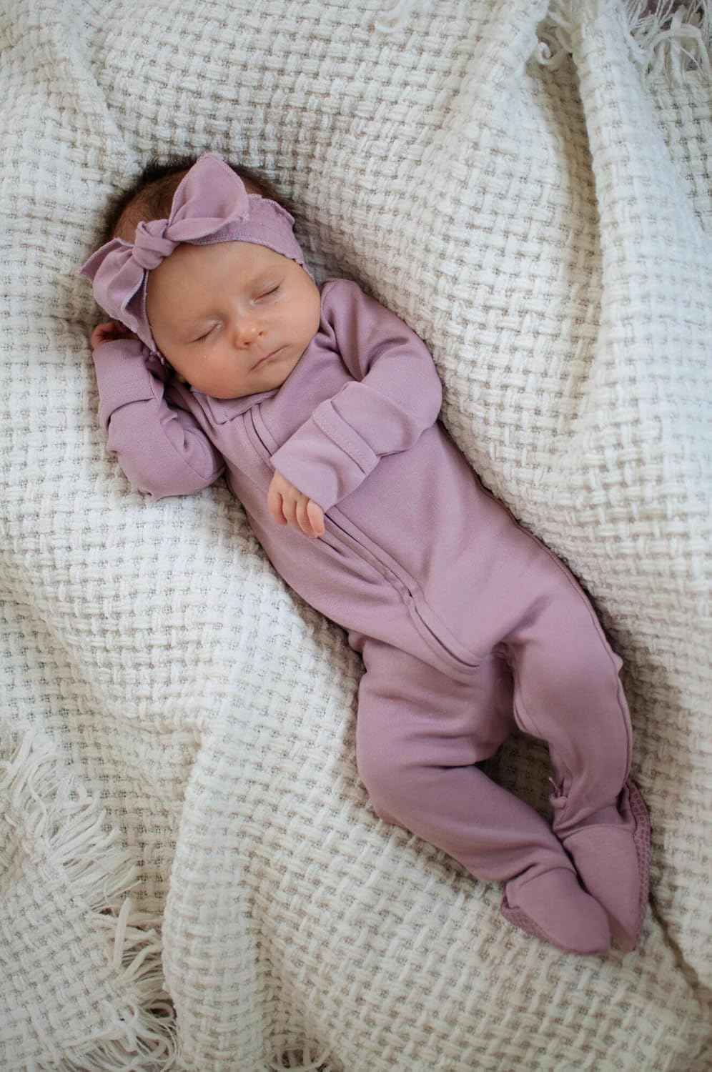 L'ovedbaby Baby Organic 2-way Zipper Footie