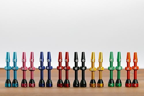 Miniatura 2 de Thinvik Presta - Vástago de válvula sin cámara de 1.732 pulgadas, kit de vástago de válvula sin cámara Presta de aleación súper ligera para