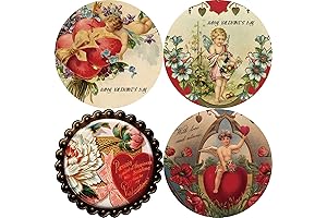 Vintage Valentine's Day Stickers: Cupid's Heartfelt Adornments