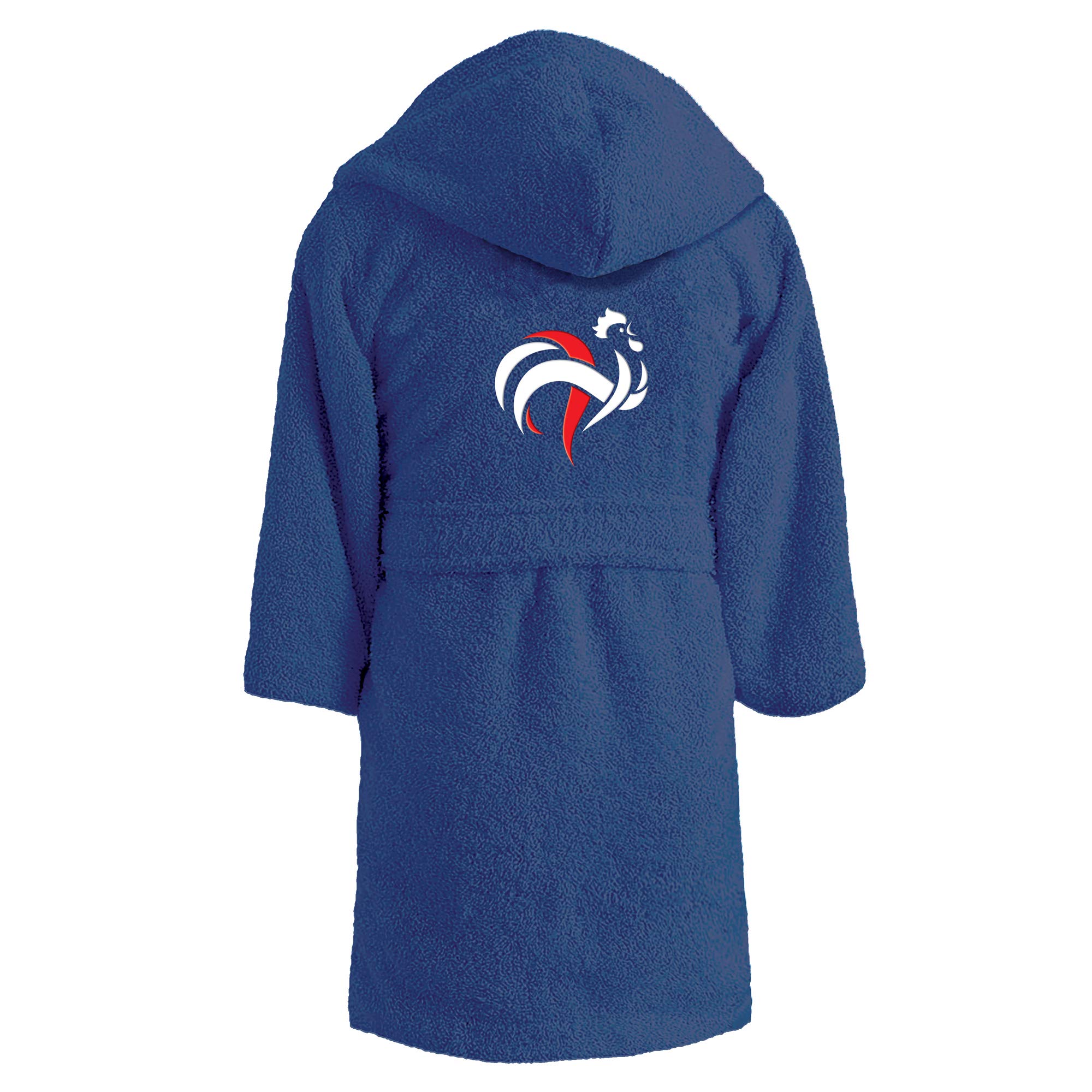 FFF Champions Peignoir Enfant | 100% Coton | OEKO-TEX | Bleu