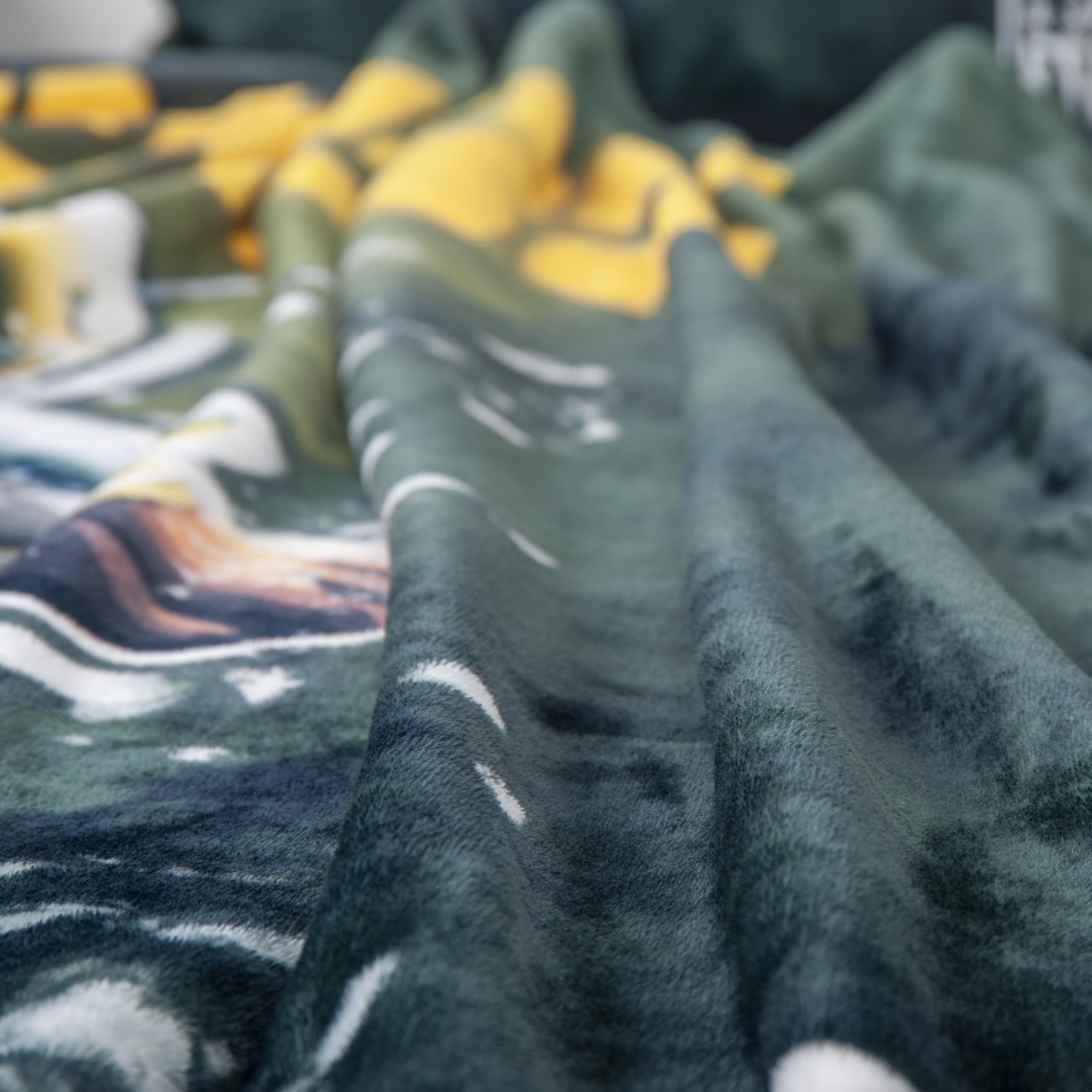 Herding Coperta Wellsoft NFL Packers, 150 x 200 cm, Morbida e Confortevole, Poliestere