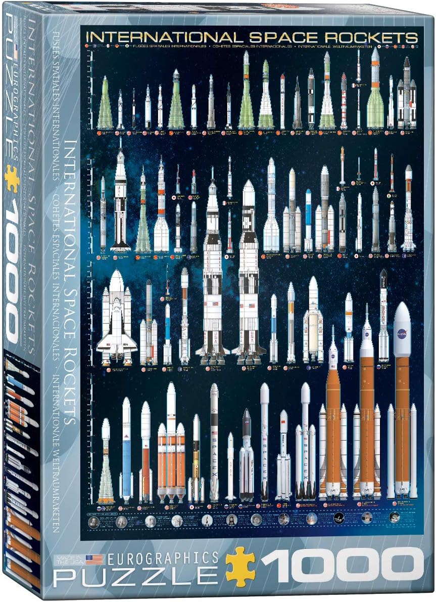 EuroGraphics International Space Rockets Puzzle (1000-Piece)