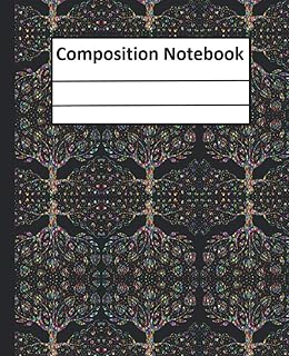 Composition Notebook: Beautiful Cover Tree Roots Hearts Design Themed Wide Ruled Composition Notebook For Kids , Boys, Girls, Students, Gift, Home, ... Cute ( Notebook Journal ) 7.5*9.25 Paperback