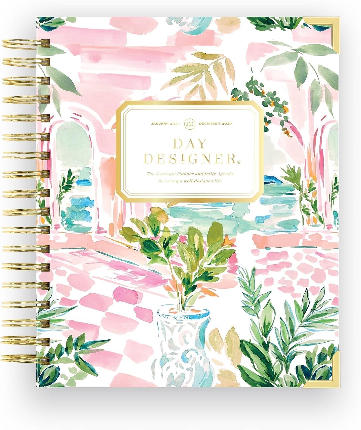 Day Designer 2027 Daily & Monthly Planner, 7.4"x 9.5", Capri