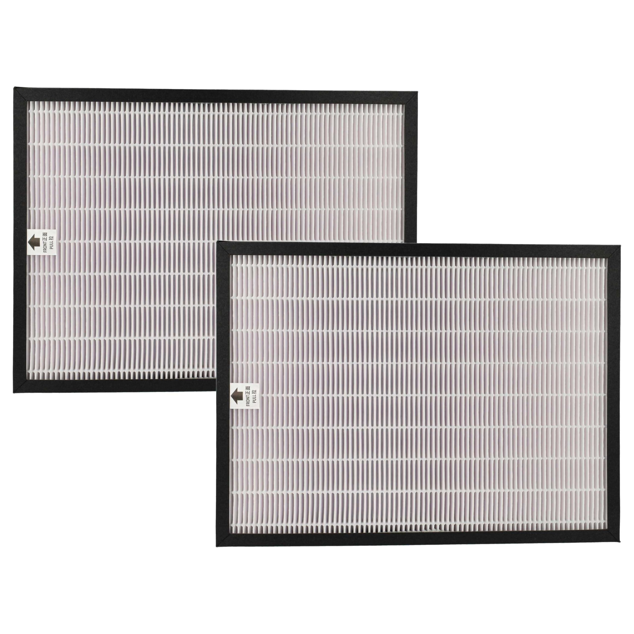 Vhbw Black, White 2X Hepa Filter Replacement For Honeywell Hrf-Q710e For Air Cleaner - Spare Air Filter