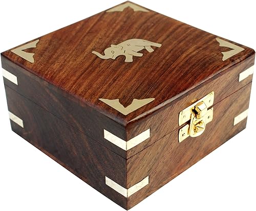 Miniatura 3 de Joyero de madera hecho a mano para mujer, organizador de joyas, artículos de regalo tallados a mano