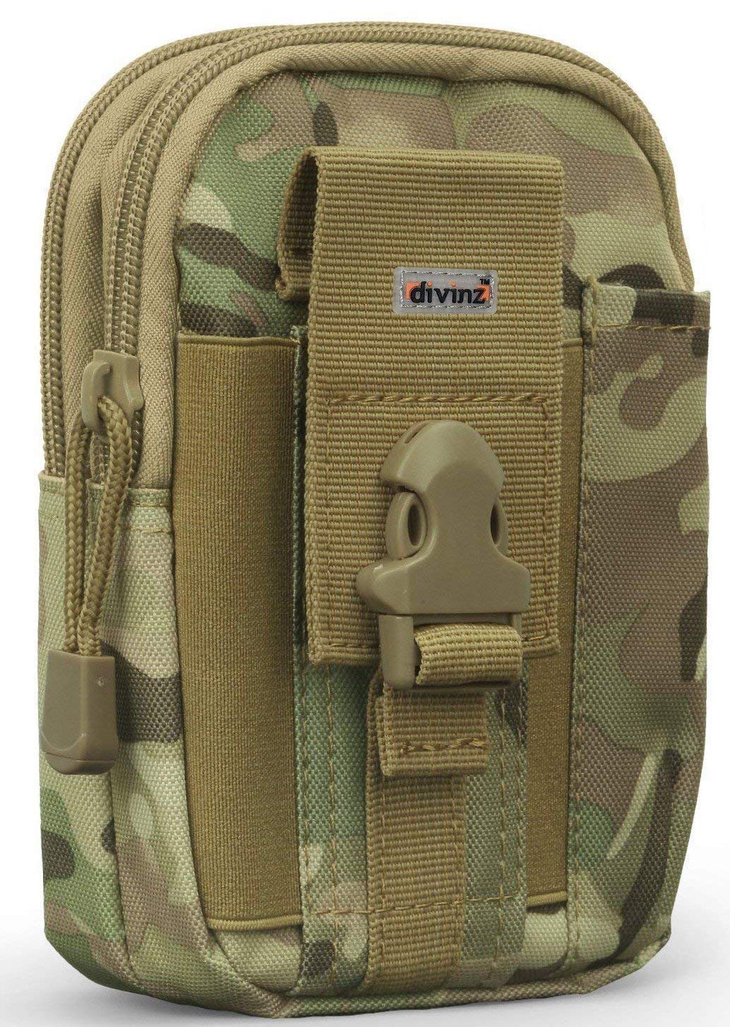 Water Resistant Waist Belt Pouch, Sport Carry Pouch for Phone and Small Accessories, 7 X 4.8 X 2 Inch, CP(Camel Print)-image-21