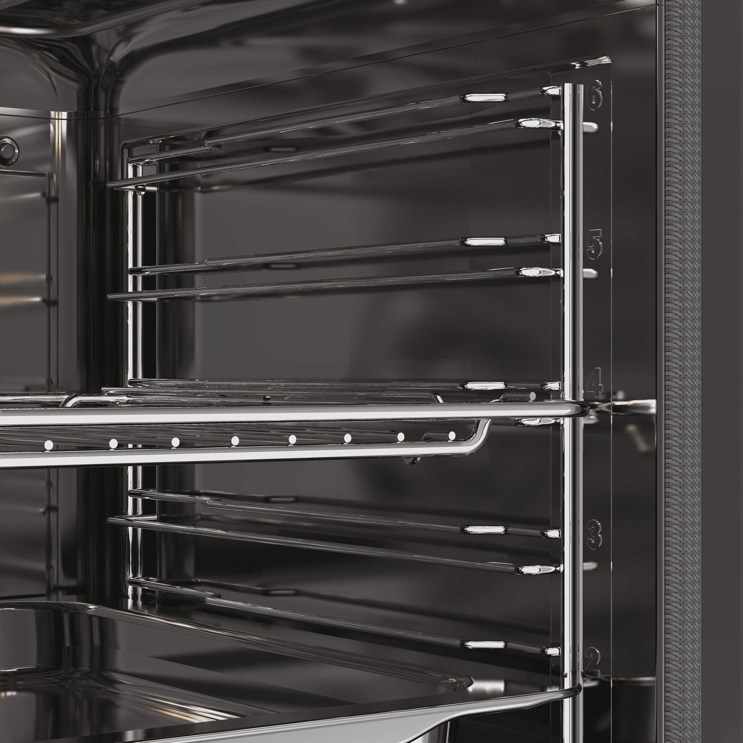 Candy C-Bake 600 CA6 NP5B3YTX, Horno Multifunción, Pirolítico-Hidrolitico, 78L, WIFI, 3300W, 2 Bandejas+1 Rejilla, Convección+Ventilador, 12 Funciones, Mandos Push&Pull, Puerta 4 Cristales, Negro-Inox