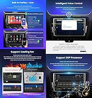 Vista 3 de ADMLZQQ Android 11 Estéreo de coche doble DIN en el tablero para Nissan March K13 2010-2013 receptor multimedia de pantalla de 9 pulgadas