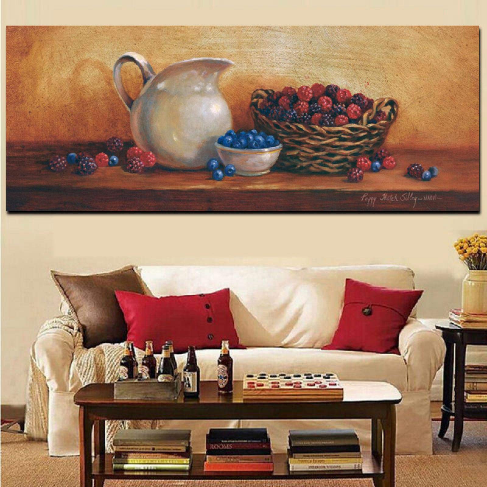 Toile photo cuisine mur art grand format pour habiller un mur vide sans encombrer l'espace