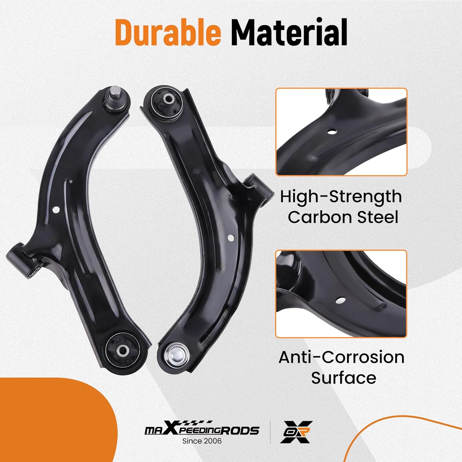maXpeedingrods 2Pc Front Lower Control Arm w/Ball Joint for Nissan Versa 2007-2012 Nissan Cube 2009-2014, K620566 K620567