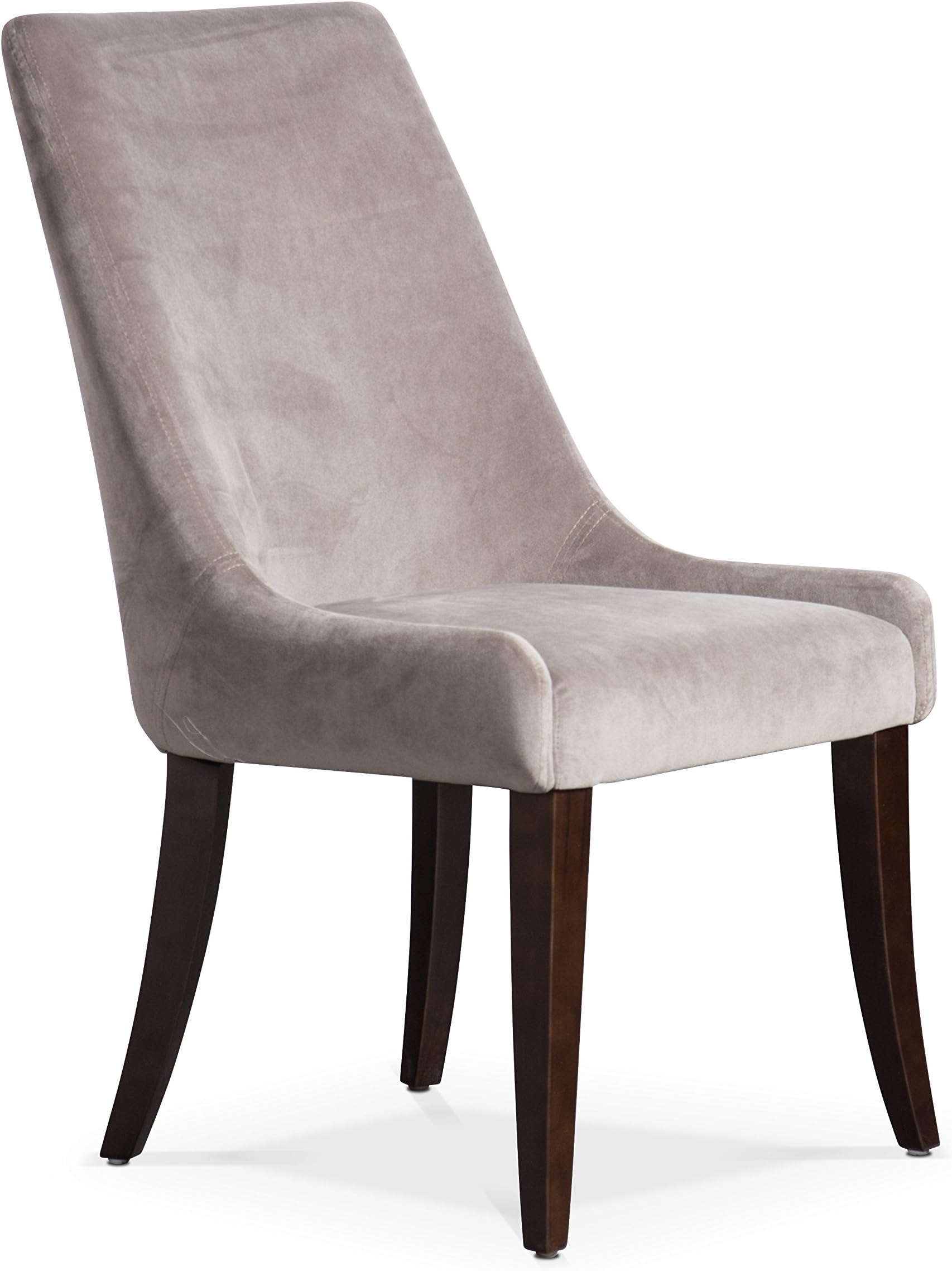 Melati Fabric Chair, Dark Grey Fabric