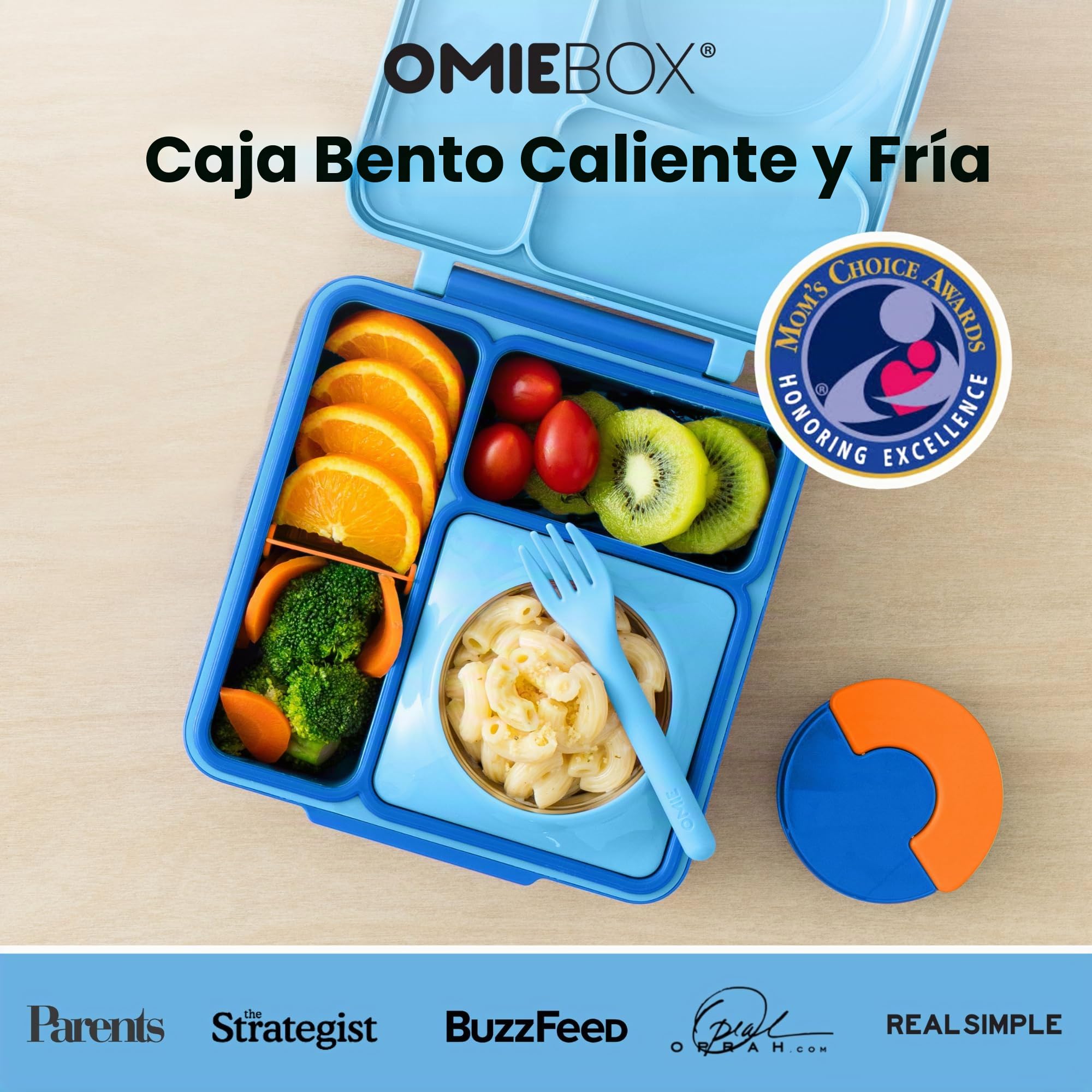 OmieBox Bento - Fiambrera con termos aislados para niños.