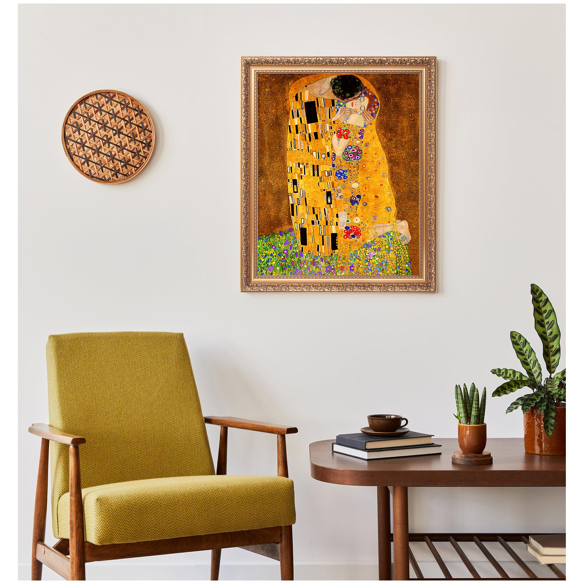 Amazon.com: The Kiss by Gustav Klimt Framed Size:22x26 inches