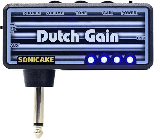 SONICAKE Gitarren-KopfhA rerverstA rker Plug-In Dutch Gain Chorus- Reverb-Effekte moderner Distortion-Hi-Gain-Ton USB aufladbar Fit Strat SONICAKE Gitarren-KopfhA rerverstA rker Plug-In Dutch Gain Chorus- Reverb-Effekte moderner Distortion-Hi-Gain-Ton USB aufladbar Fit Strat